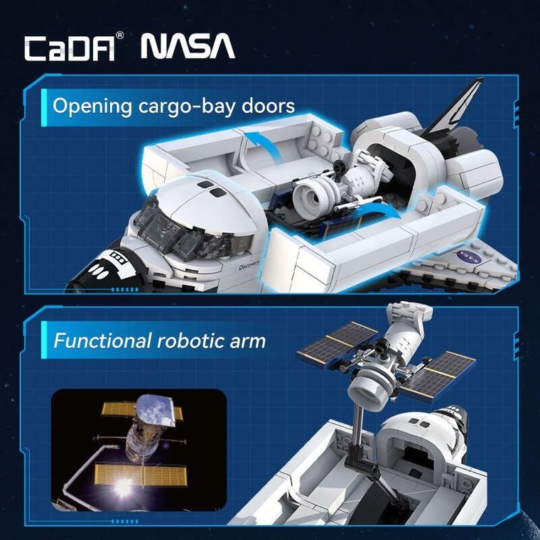 Cada, NASA, Space Shuttle Discovery, klocki konstrukcyjne, 475 elementów