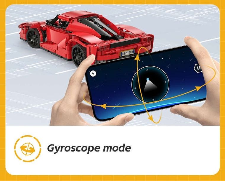 Cada, Red Blade Sport Car, pojazd zdalnie sterowany, Dual Mode, czerwony, 1:14, 32 cm, 405 elementów