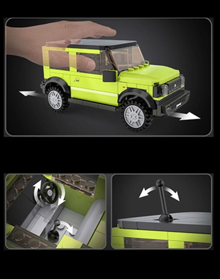 Cada, Suzuki Jimny, klocki konstrukcyjne, pojazd, 1:24, 192 elementy