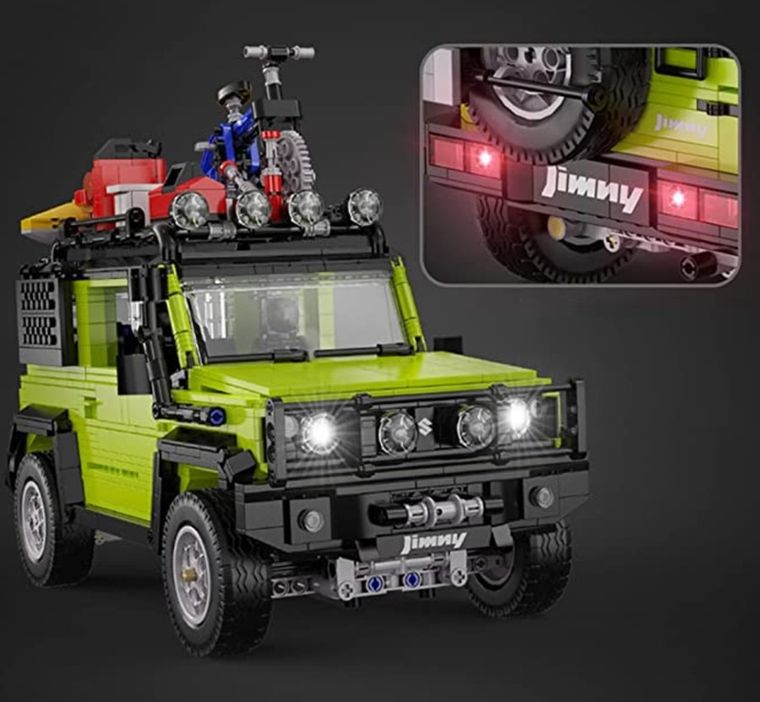 Cada, Suzuki Jimny, klocki konstrukcyjne, pojazd 2w1, 1803 elementy