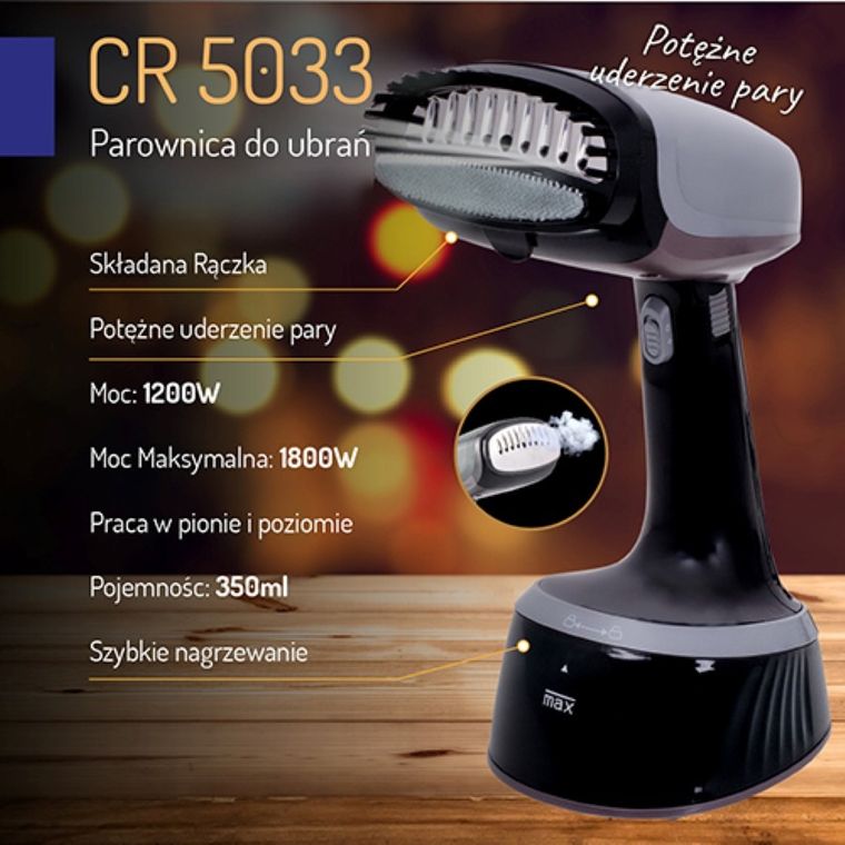Camry, parownica do ubrań, CR 5033