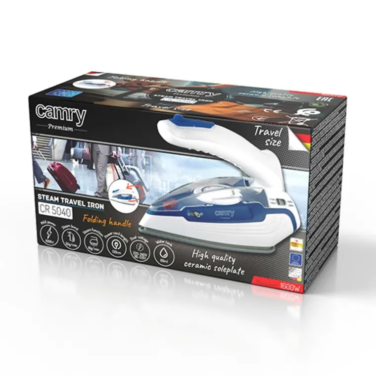 Camry, żelazko parowe, turystyczne