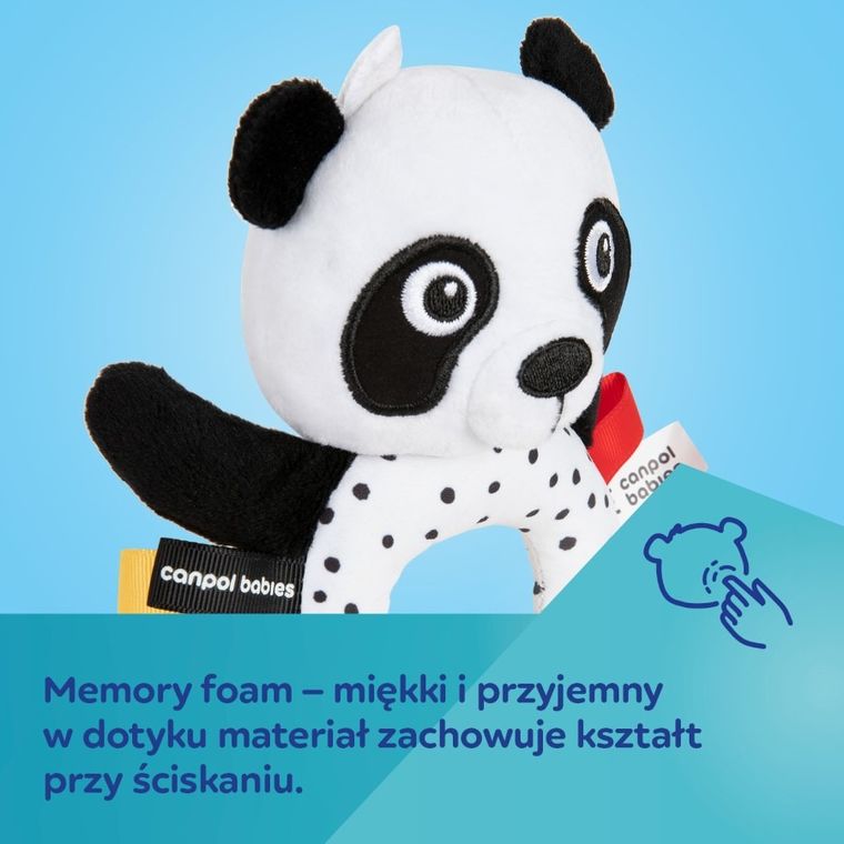 Canpol babies, BabiesBoo, sensoryczna zabawka z gryzakiem i grzechotką