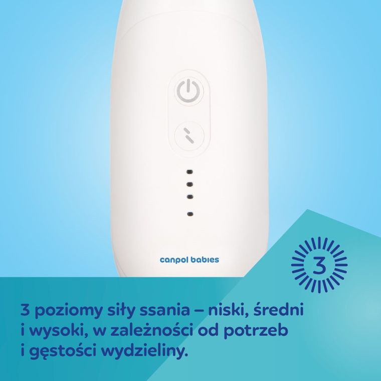 Canpol babies, Easy Natural, elektryczny aspirator do nosa