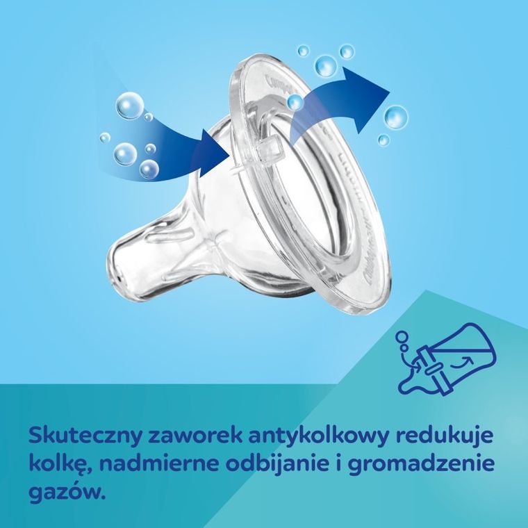 Canpol babies, EasyStart, Mountains, butelka antykolkowa, beżowa, 120 ml