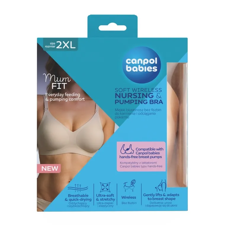 Canpol babies, Mum fit, biustonosz do karmienia i odciągania, rozmiar 2XL