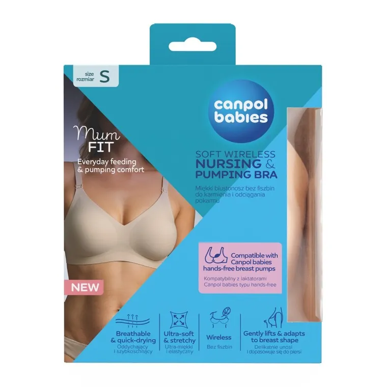 Canpol babies, Mum fit, biustonosz do karmienia i odciągania, rozmiar S