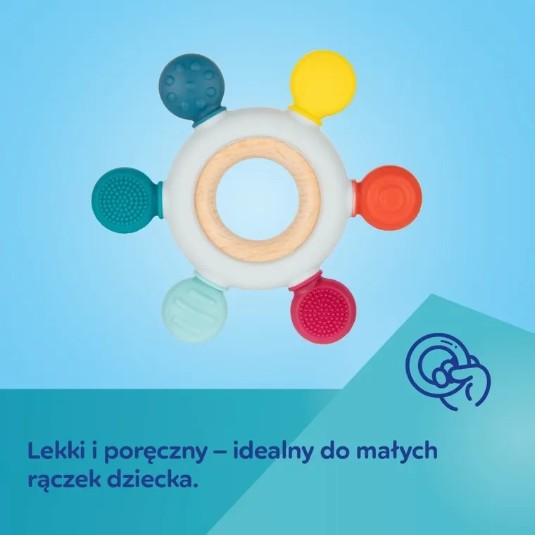 Canpol babies, Ster, gryzak drewniano-silikonowy