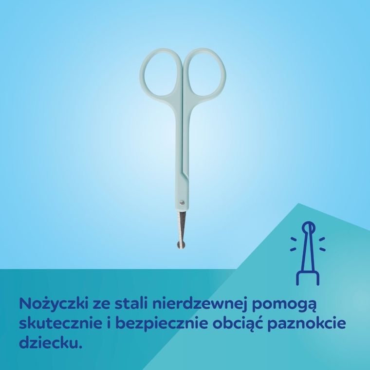 Canpol babies, zestaw pielęgnacyjny do paznokci dla niemowląt i dzieci, różowy