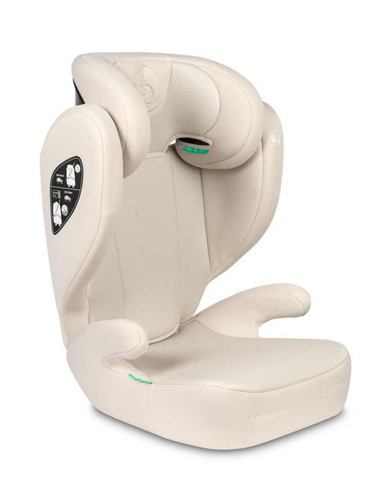 Caretero, Breezy, fotelik samochodowy 2w1, podstawka, beige, 100-150 cm