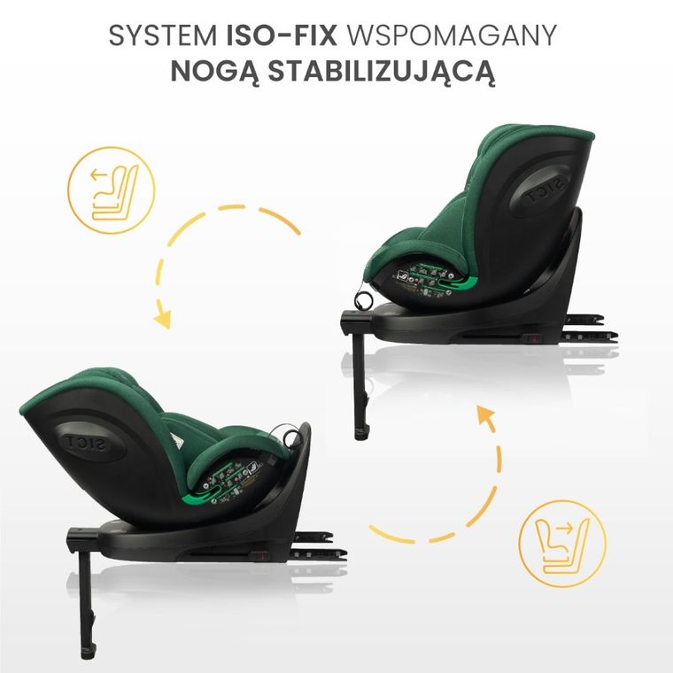 Caretero, Comfi I-Size, fotelik samochodowy, green, 40-150 cm