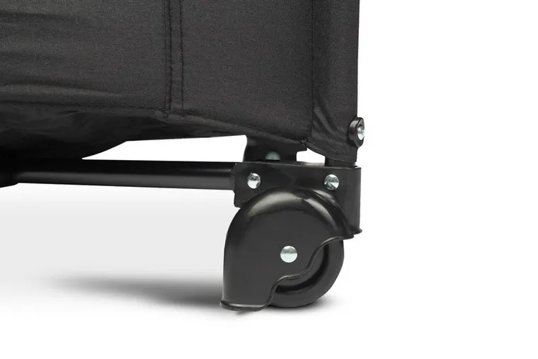 Caretero, Esti, łóżeczko turystyczne z opuszczanym bokiem, Black