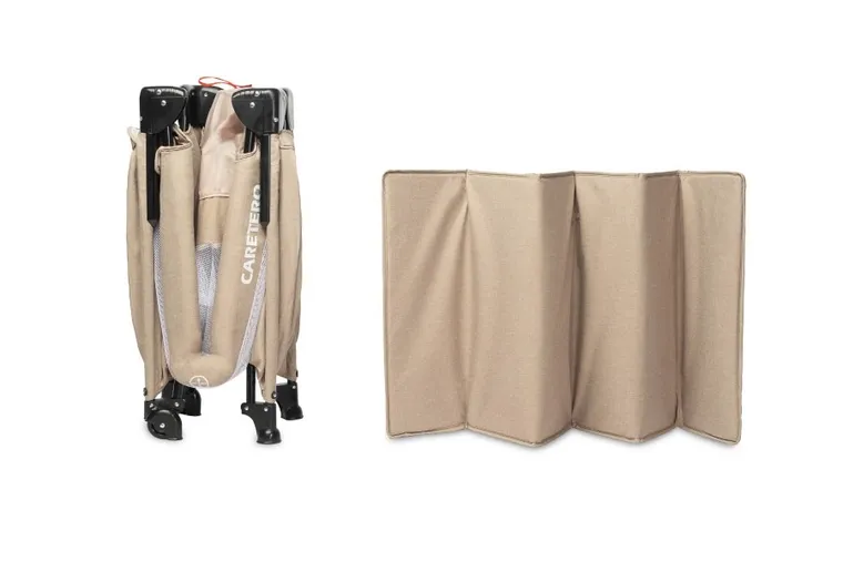 Caretero, Esti, łóżeczko turystyczne z opuszczanym bokiem, Brown