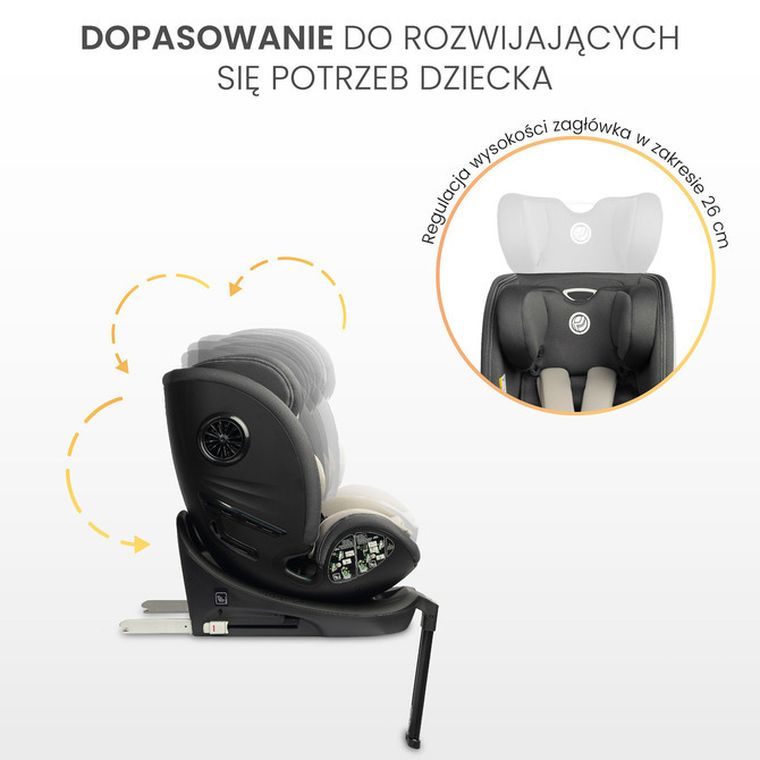 Caretero, Fortis i-Size, fotelik samochodowy, graphite, 40-150 cm