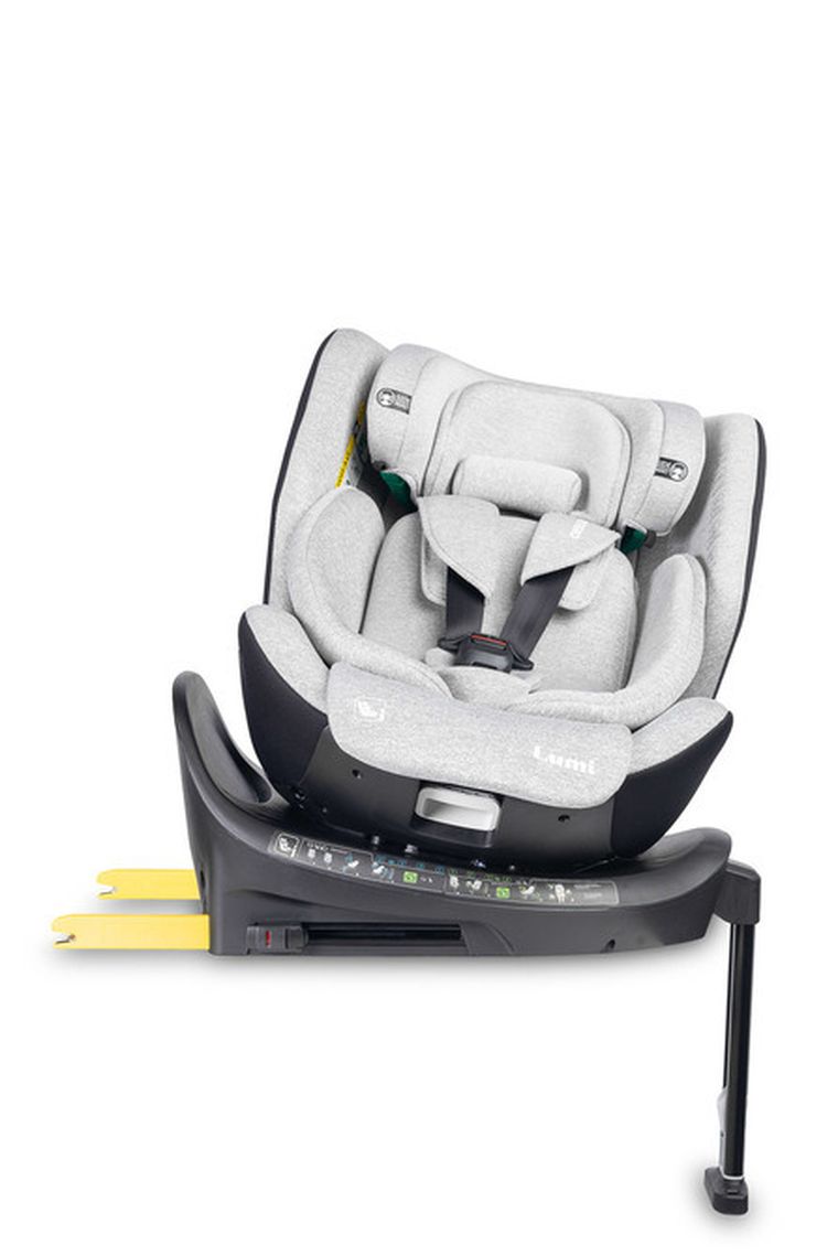 Caretero, Lumi, i-Size, fotelik samochodowy, light grey, 40-150 cm