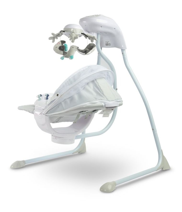 Caretero, Raffi, huśtawka, krzesełko, leżaczek, 3w1, Grey