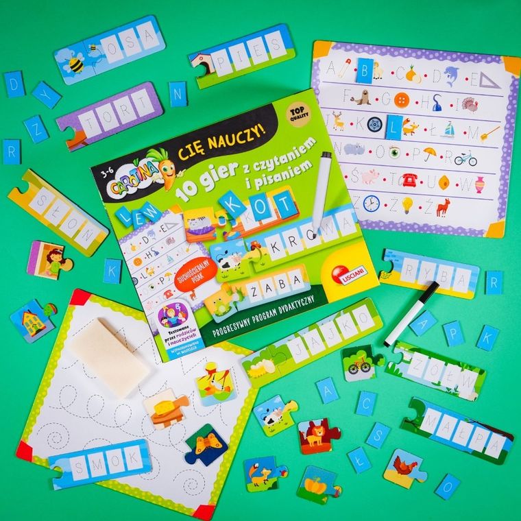 Carotina, 10 gier z czytaniem i pisaniem, gra edukacyjna