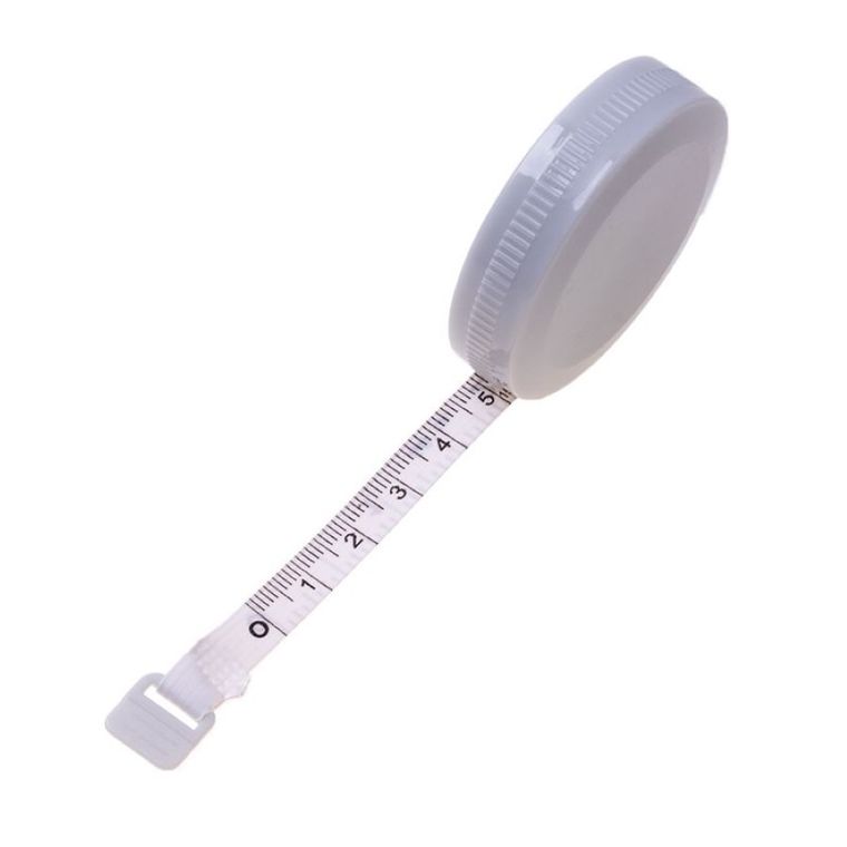 Centymetr, miarka, miara krawiecka, błękitna