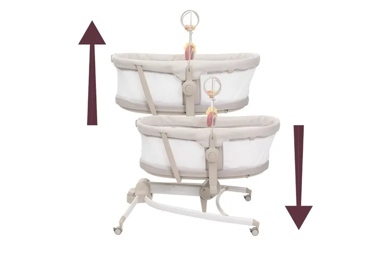 Chicco, Baby Hug Armonia, 4w1: łóżeczko, leżaczek i krzesełko do karmienia, motherpearl