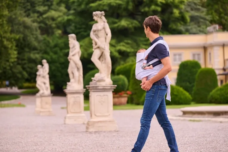 Chicco, Boppy, ComfyGrow, nosidło, Lite Grey