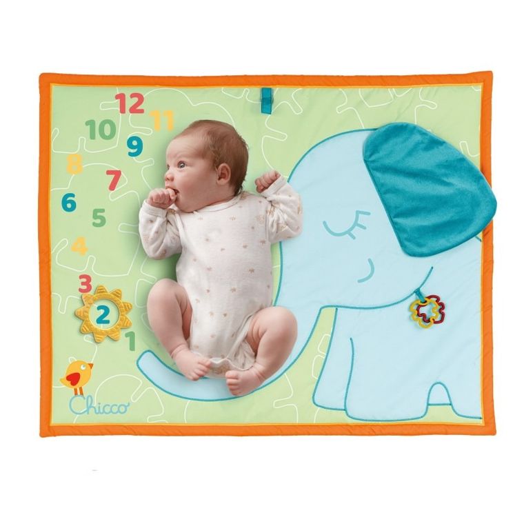 Chicco, ECO+, miękka mata do zdjęć dla niemowląt, Słonik, 72-90 cm