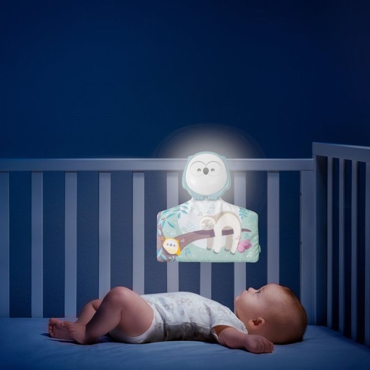 Chicco, First Dreams, Relax & Play Mat, interaktywna mata 2w1 z lampką i melodiami, sowa