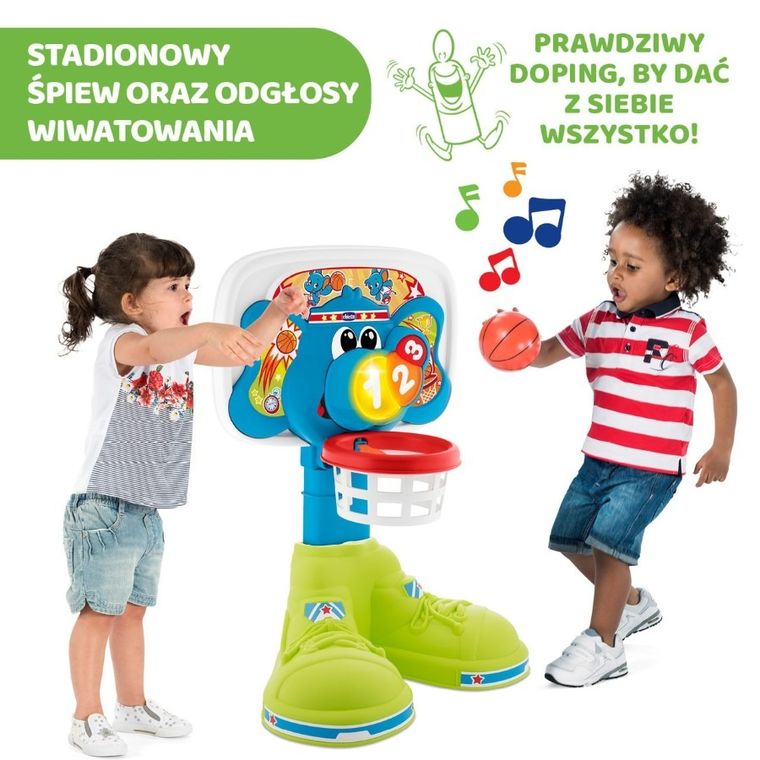 Chicco, Fit&Fun, Koszykówka 123, zabawka interaktywna