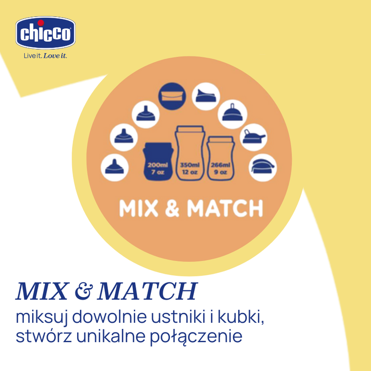 Chicco, kubek treningowy 360° do nauki samodzielnego picia, turkusowy, 12m+, 200 ml
