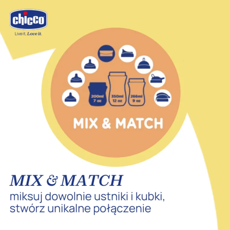Chicco, kubek treningowy, niekapek z twardym ustnikiem, brzoskwiniowy, 6m+, 200 ml