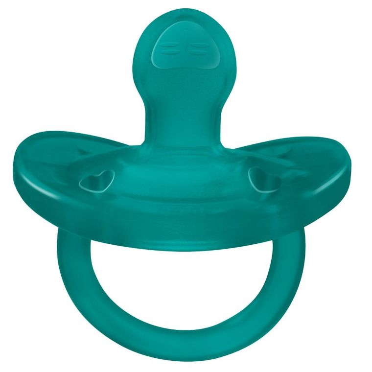Chicco, PhysioForma Soft, smoczek uspokajający, silikonowy, niebieski, 16-36m, 2 szt.