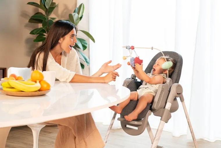 Chicco, Polly, Armonia, pałąk do krzesełka do karmienia, Rainbow