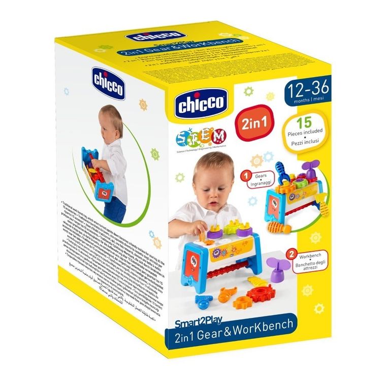 Chicco, Smart2Play, zestaw małego majsterkowicza, warsztat i skrzynia narzędziowa