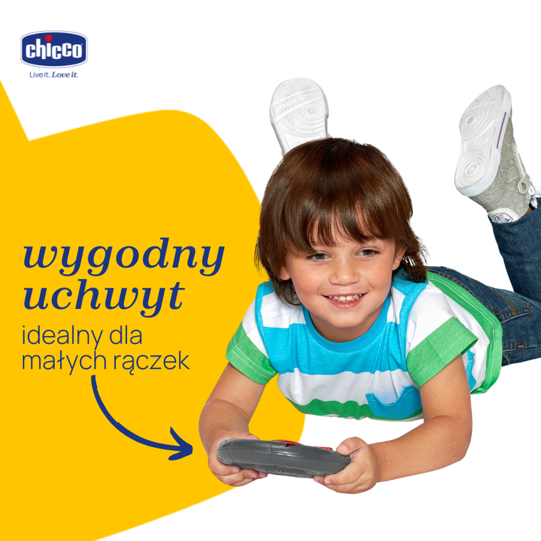 Chicco, Turbo Team, Billy BigWheels, pojazd zdalnie sterowany, żółty