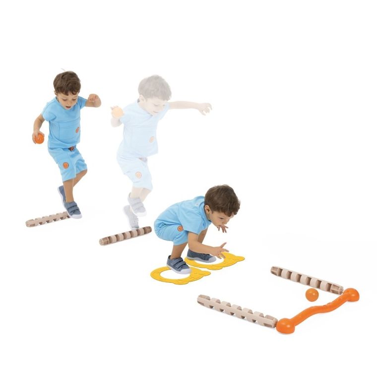 Chicco, zestaw gimnastyczny, 18 elementów