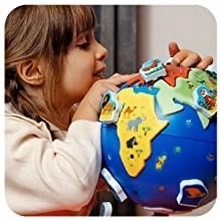 Clementoni, Uczę się bawiąc, Mój pierwszy globus, zabawka interaktywna, średnica 20 cm