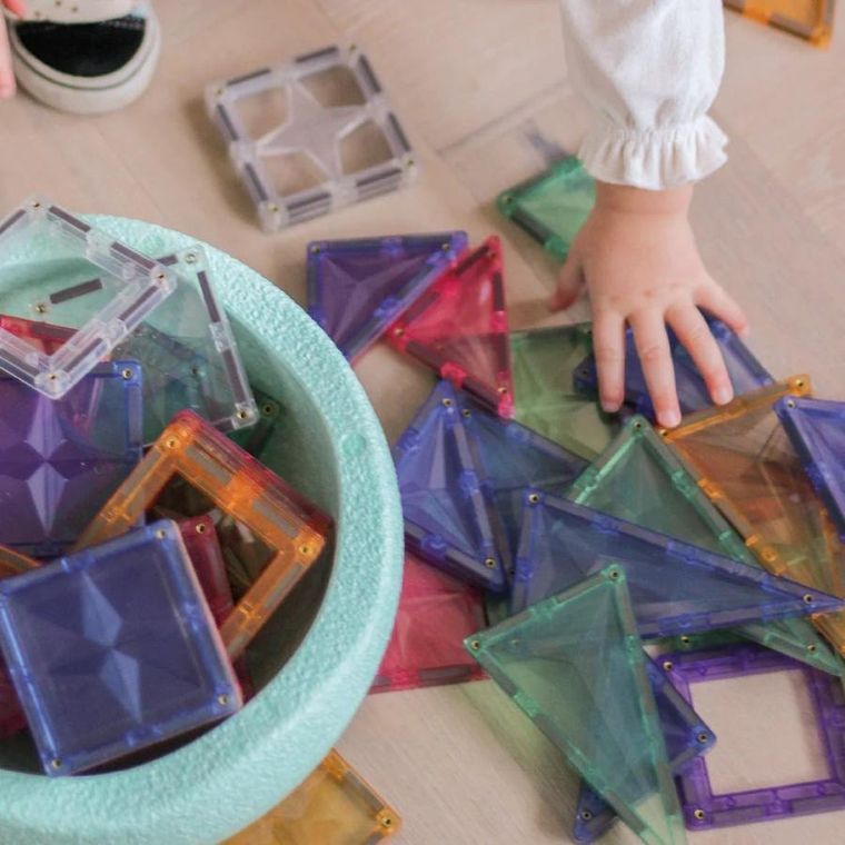 Cleverclixx, Large Creative Pack Pastel, klocki magnetyczne, 125 elementów