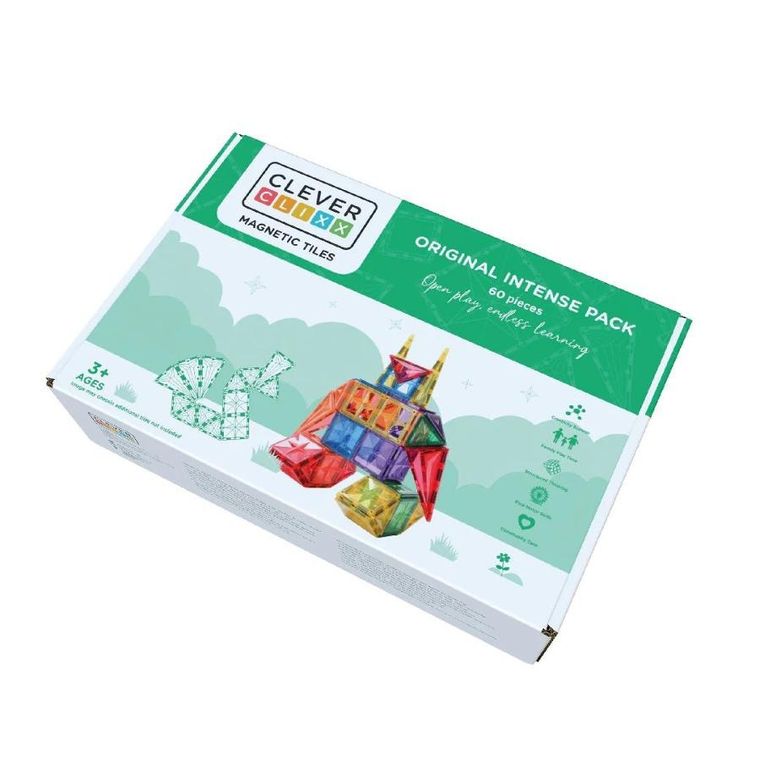 Cleverclixx, Original Intense Pack, klocki magnetyczne, 60 elementów