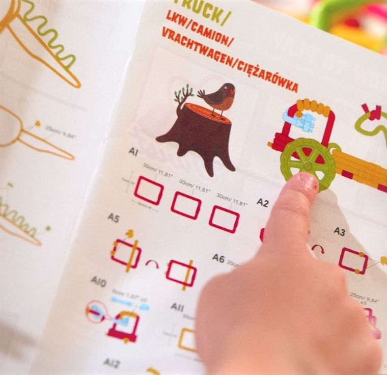 Clics, Spaghetteez, miękkie patyczki konstrukcyjne, 70 elementów