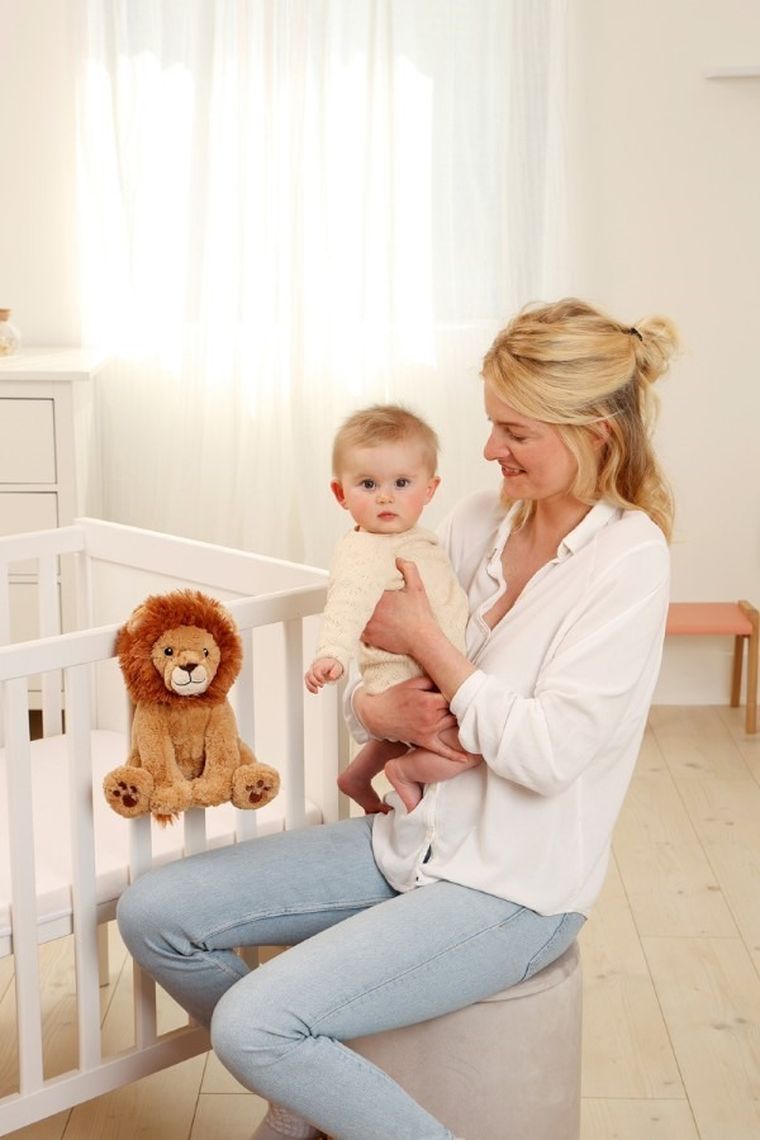 Cloud B, Lion Louis, Lew, Smart Sensor, szumiąca maskotka z czujnikiem dźwięku i pozytywką