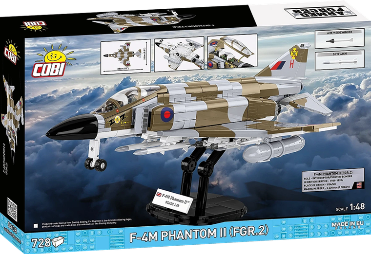 Cobi, Armed Forces, F-4M Phantom II, klocki, 1:48, 728 elementów