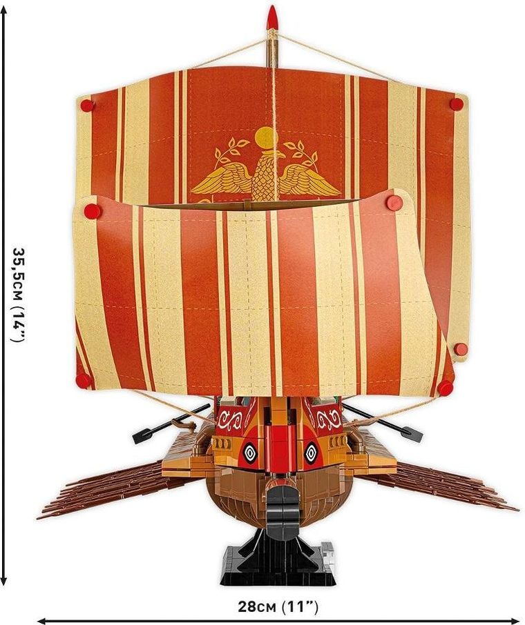 Cobi, Historical Collection Imperium Romanum, Okręt wojenny, klocki, 1810 elementów
