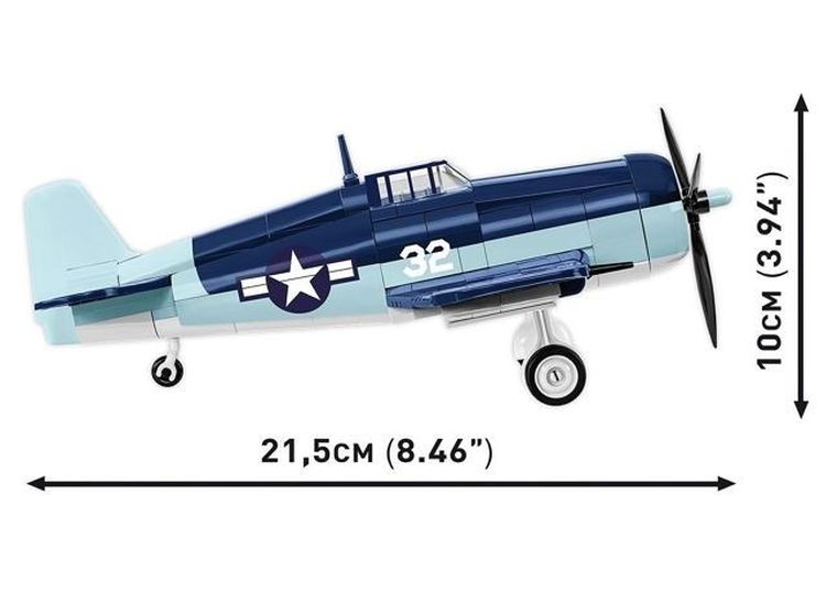 Cobi, Historical Collection WWII, Grumman F6F Hellcat, klocki, 235 elementów
