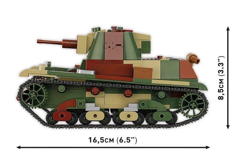 Cobi, Historical Collection, WWII, Light tank 7TP, klocki, 1:28, 669 elementów