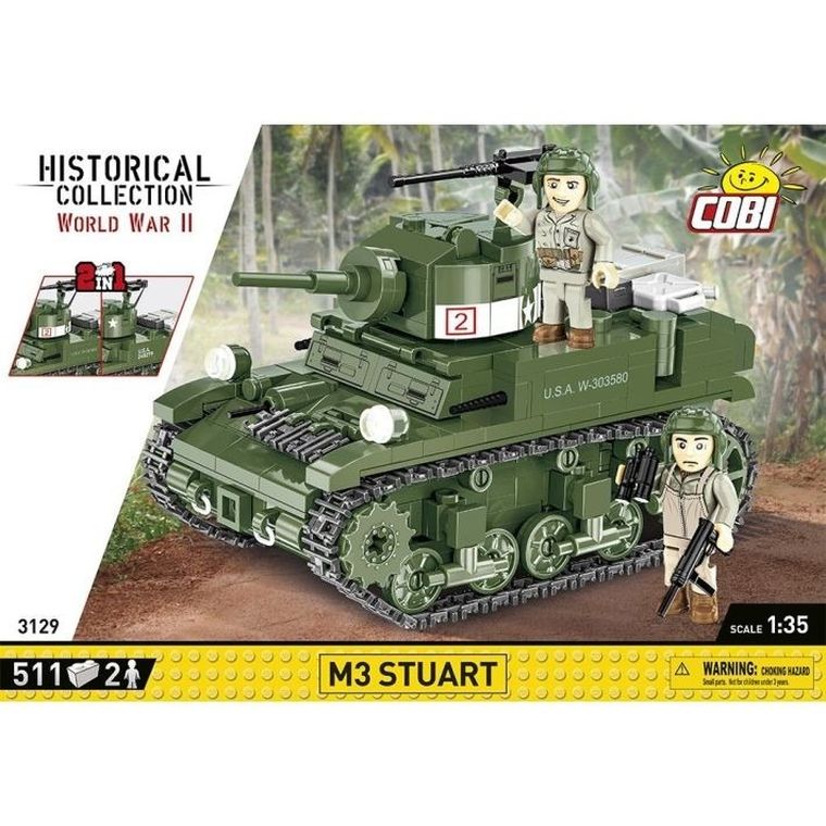 Cobi, Historical Collection WWII, M3 Stuart, klocki, 511 elementów