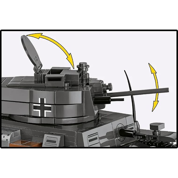 Cobi, Historical Collection, WWII, Panzer, 38(T)/CKD LT VZ.38, klocki, 1:28, 690 elementów