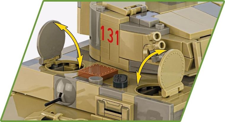 Cobi, Historical Collection WWII, Panzer VI Tiger no131, 1:28 klocki, 1275 elementów