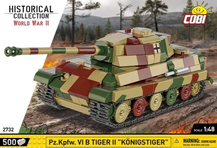 Cobi, Historical Collection WWII, Pz.Kpfw.Vi B Tiger II Königstiger, klocki, 500 elementów