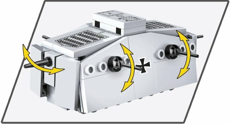 Cobi, Historical Collection WWII, Sturmpanzerwagen A7V, klocki, 1:72, 119 elementów