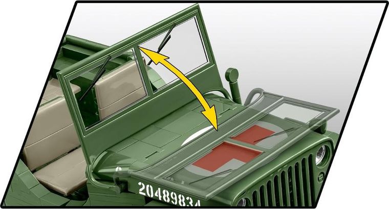 Cobi, Historical Collection WWII, Willys MB (Medical), klocki, 1131 elementów