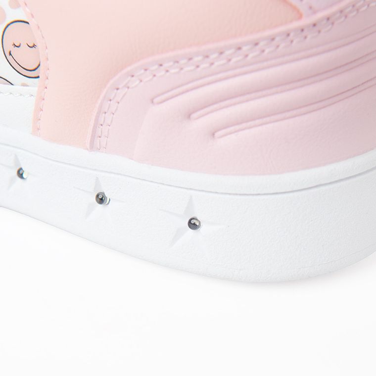 Cool Club, Buty sportowe dziewczęce, różowe, świecąca podeszwa, SmileyWorld